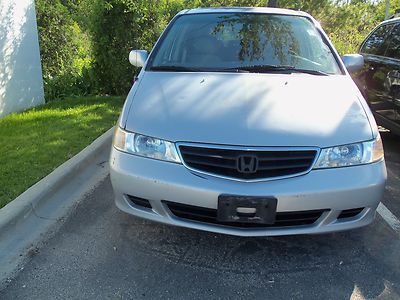 No reserve 02 honda odyssey exl one owner nav. cln leather interior fwd v6