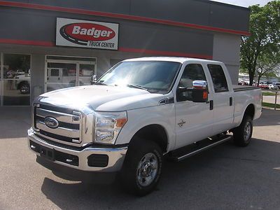 Ford 6.7l warranty crew cab diesel 4x4 excellent condition low miles tow package