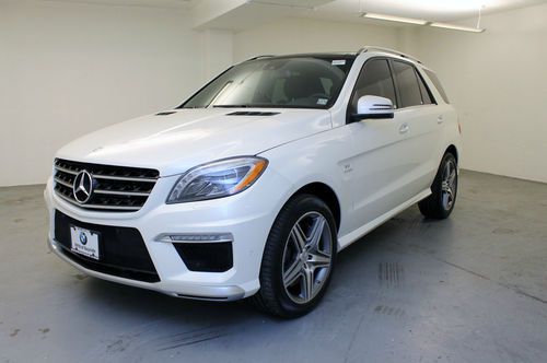 2013 mercedes benz ml63 amg 900 miles! one owner - new car trade! as new!