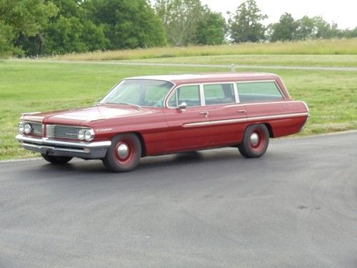 1962 pontiac catalina safari station wagon--original paint--no rust--cold a/c
