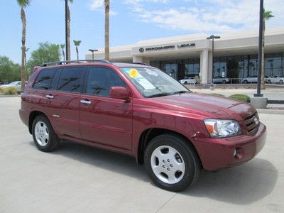 2006 burgundy v6 automatic leather sunroof *low miles:17k* 3rd row one owner