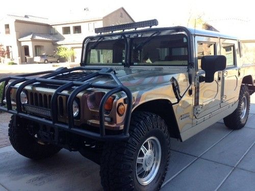 2001 am general hummer h1 hard top sport utility 4-door 6.5l turbo free shipping