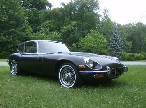 Jaguar 1972 v-12 e-type 2+2 coupe, 4 speed manual