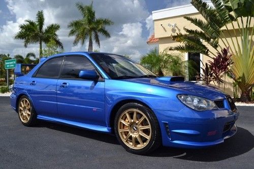 Sti world rally blue one owner florida car carfax certified awd 4wd new tires