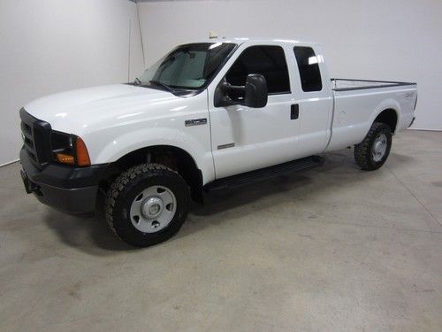 2007 ford f250 6.0l v8 turbo diesel xl 4x4 ext cab long bed 2 co/ut owned 80pics