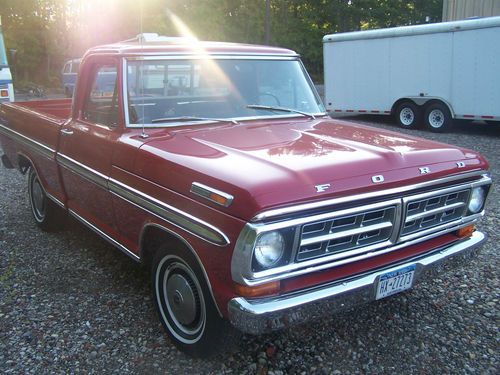 1971 ford f-150 burgundy / red ranger xlt***mint condition***low mileage***