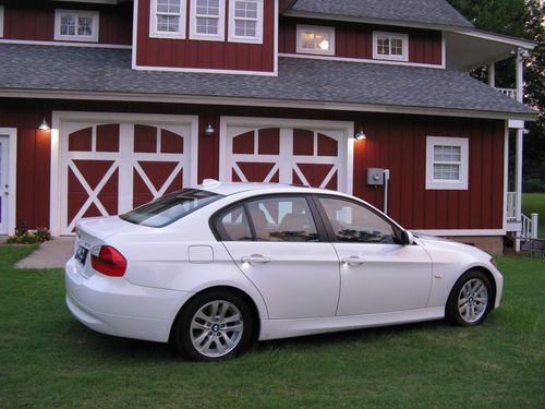 2006 bmw 325i alpine white tan leather e90