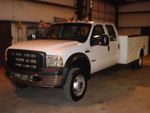 2006 ford f-450 hd crew cab 4x4 with utility bed!!! ready to work!! low reserve!