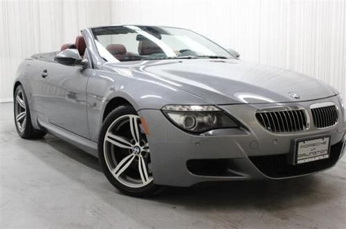 2009 bmw m6 convertible leather navigation red gray smg coupe low miles
