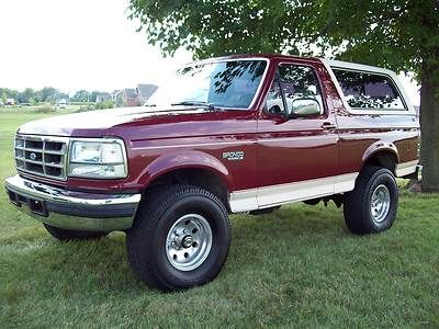 1993 ford bronco eddie bauer 4x4 leather california rust free old bronco!