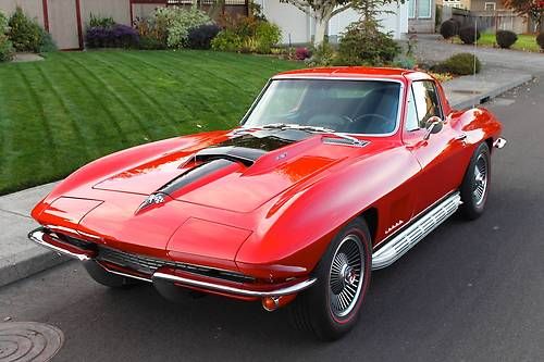 1967 chevrolet corvette 427 coupe,  4-speed, sidepipes, leather, beautiful!!