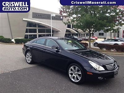 2008 mercedes benz cls 550 v8 4 door one owner carfax certified low miles blue
