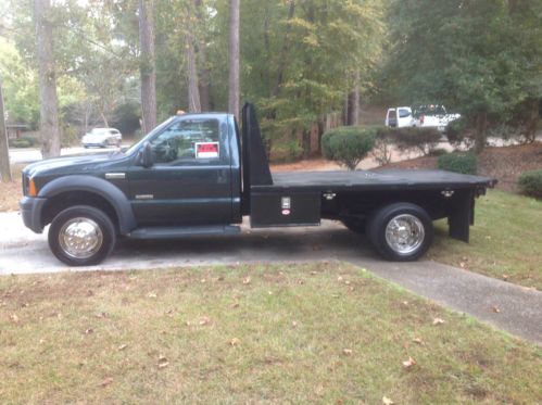 2007 ford f550 with flatbed gooseneck diesel