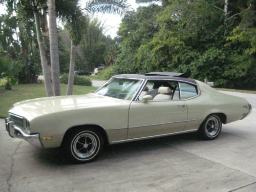 1972 buick skylark suncoupe, 79k original miles, original paint, lifetime fl car