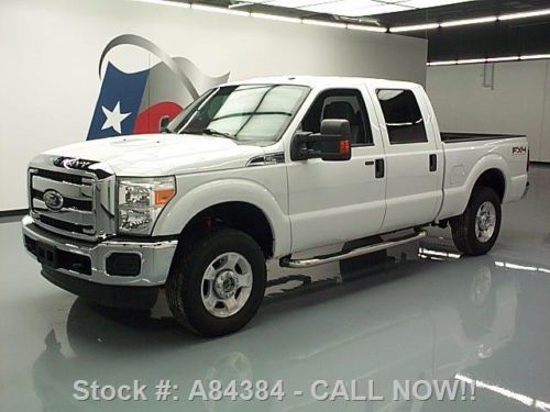 2011 ford f-250 xlt crew 4x4 fx4 6-pass side steps 59k! texas direct auto