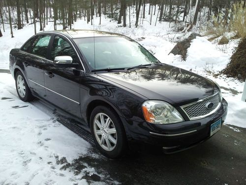 2005 ford 500 limited sedan, black, low miles, very clean, one owner