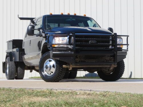 02 f350 lariat (7.3) power-stroke (1-owner) carfax 4wd custom-flat-bed new-tires