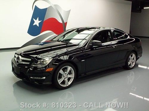 2012 mercedes-benz c250 coupe pano roof navigation 9k!! texas direct auto
