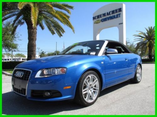 08 blue s-4 4.2l v8 awd convertible *heated leather sport seats *navigation *fl