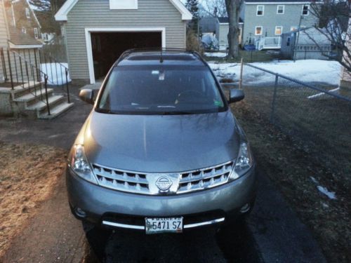 2006 nissan murano sl fwd charcoal on black, tinted, moonroof, rearview camera