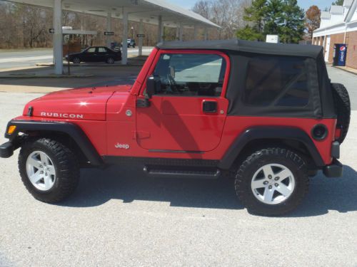 2006 red jeep rubicon