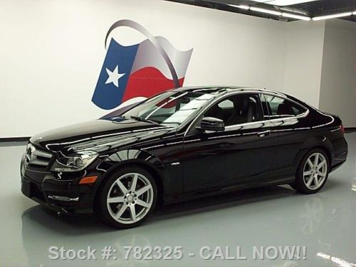 2012 mercedes-benz c250 coupe pano sunroof nav only 31k texas direct auto
