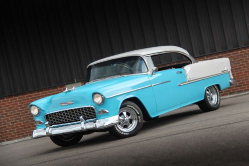 1955 chevrolet bel air, two-tone paint, 350/300hp v8, custom tri-five resto mod