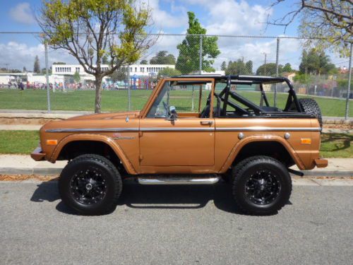 2 owner california restore one-off classic bronco 4x4 w/ soft top &amp; vintage a/c