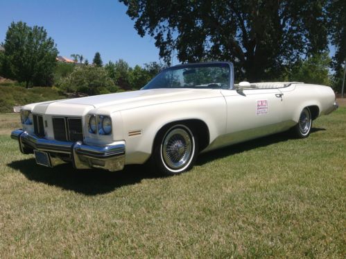 1975 oldsmobile delta 88 royale convertible only 47000 orig miles triple white