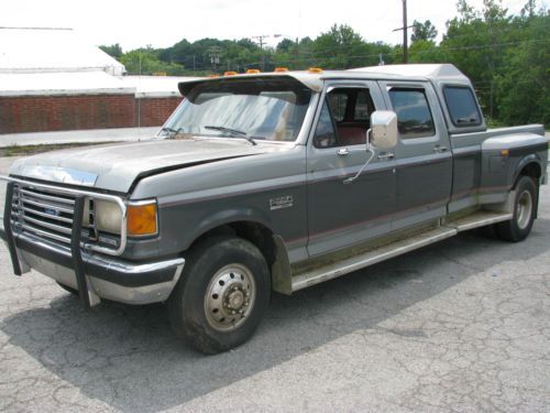 7.3 diesel auto crew cab dually power opitions w/ sleeper 2wd clean title!!!!!!!