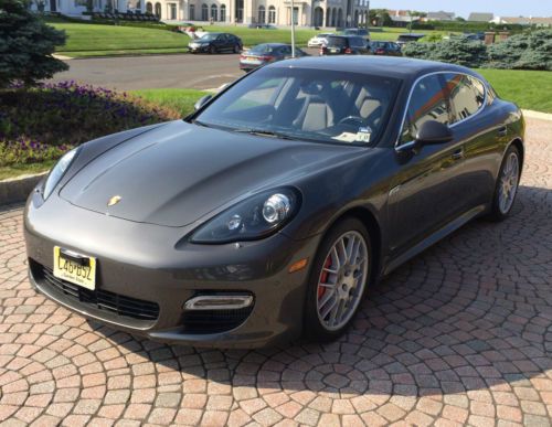 2012 porsche panamera turbo s agate grey metallic