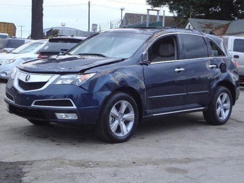 2012 acura mdx w/tech package damaged salvage awd only 6k miles export welcome!!