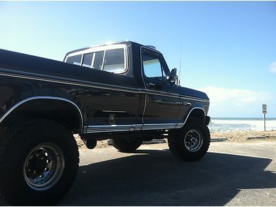 1975 ford 150 ranger high boy 4x4 rust free highboy califoria truck 460 original