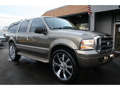 2005 ford excursion limited 28" wheels 6.8l v10 clean suv runs great