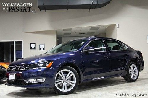 2012 volkswagen passat se w/sunroof 3.6l spoiler one owner loaded &amp; serviced wow