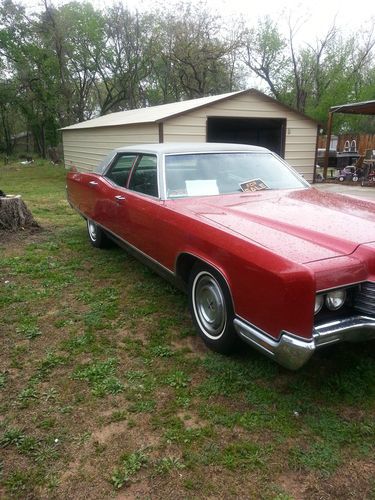 Red lincoln continental