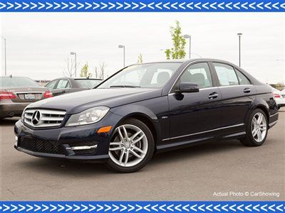 2012 c250 sport: certified pre-owned, navigation, rearview camera, keyless go