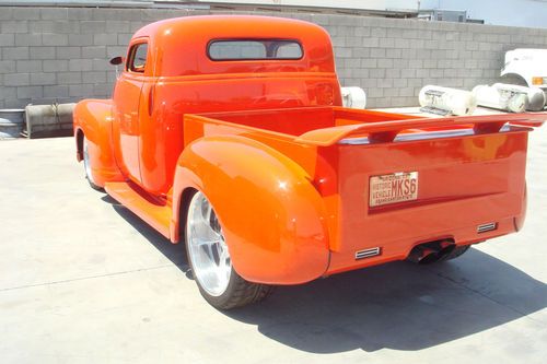 1949 chevrolet reg cab half ton chopped top pick up truck