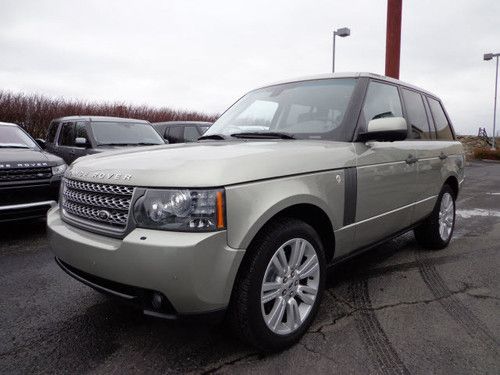 2010 land rover range rover hse sport utility 4-door 5.0l luxury rear entainment