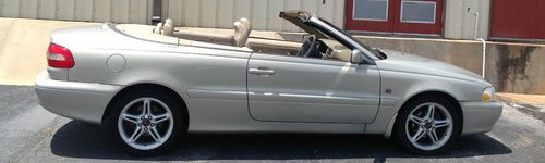 2002 volvo c70 ht convertible - low miles - dvd navigation - no reserve!