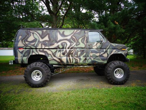 Purchase used 1988 e 150 econoline NR 4x4 monster van ...