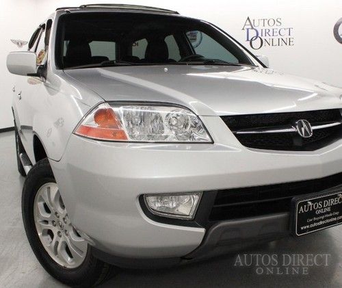 We finance 03 mdx awd clean carfax 3rd row cd changer leather heated seats
