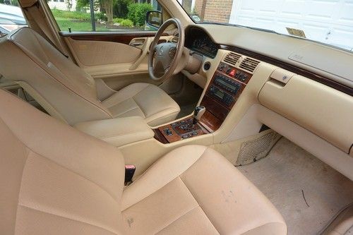 2002 mercedes-benz e320 4-door sedan navy blue exteriod beige interior