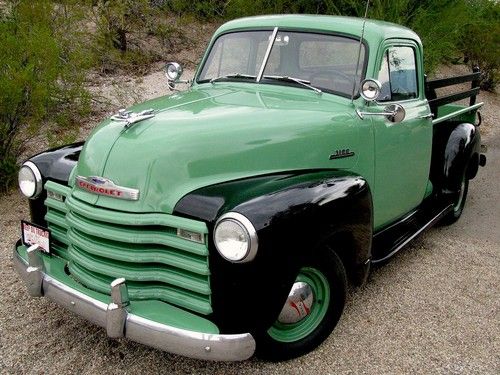 1953 chevrolet 3100 5 window pickup.... recent restoration... superbly stock!