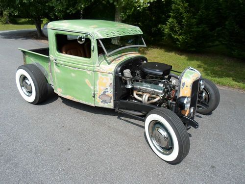 1934 ford pickup "old school" street rod, chopped top, small block chevy v8
