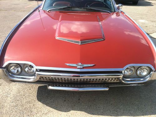 1962 ford thunderbird red/red leather all original 390 fully rebuilt engine