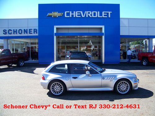 2001 bmw z3 coupe  3.0l silver red/black int. automatic low miles clean ! look !