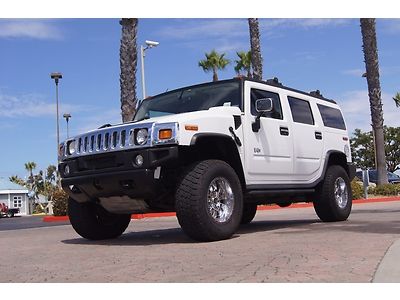 2003 hummer h2, 4x4, 6.0l supercharged, ca smog legal, luxury, 3rd row seat