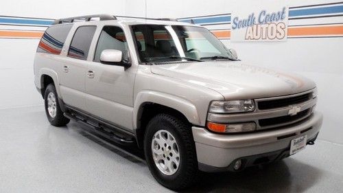 Suburban z71 v8 leather sunroof rear dvd warranty we finance