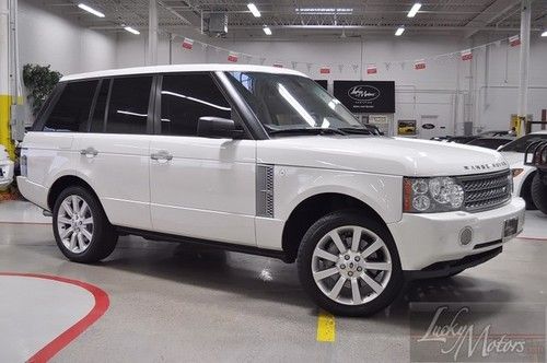 2008 land rover range rover supercharged, navi,sat,ventilated leather,rear cam